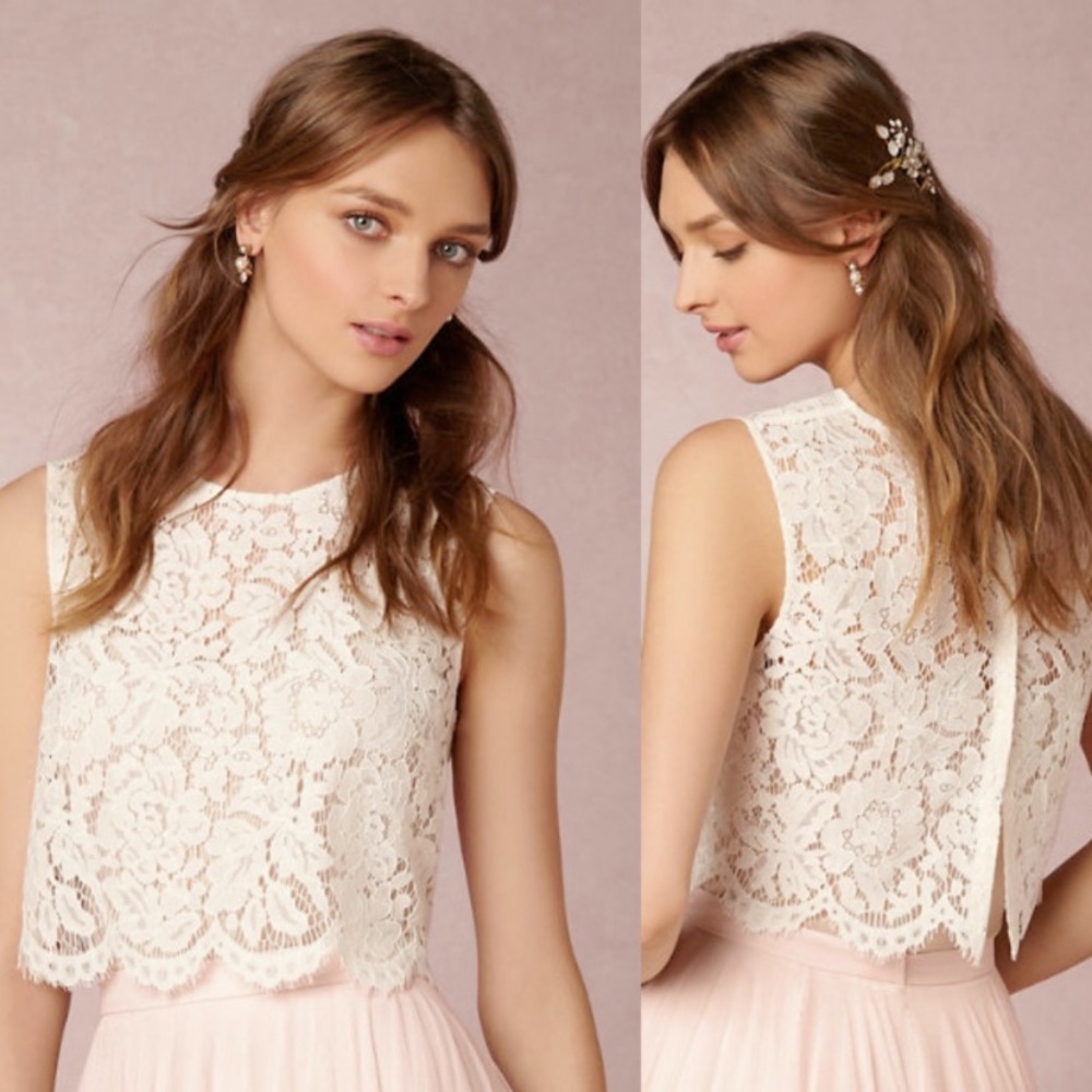 BHLDN Cleo Top by Jenny Yoo - Cream - S